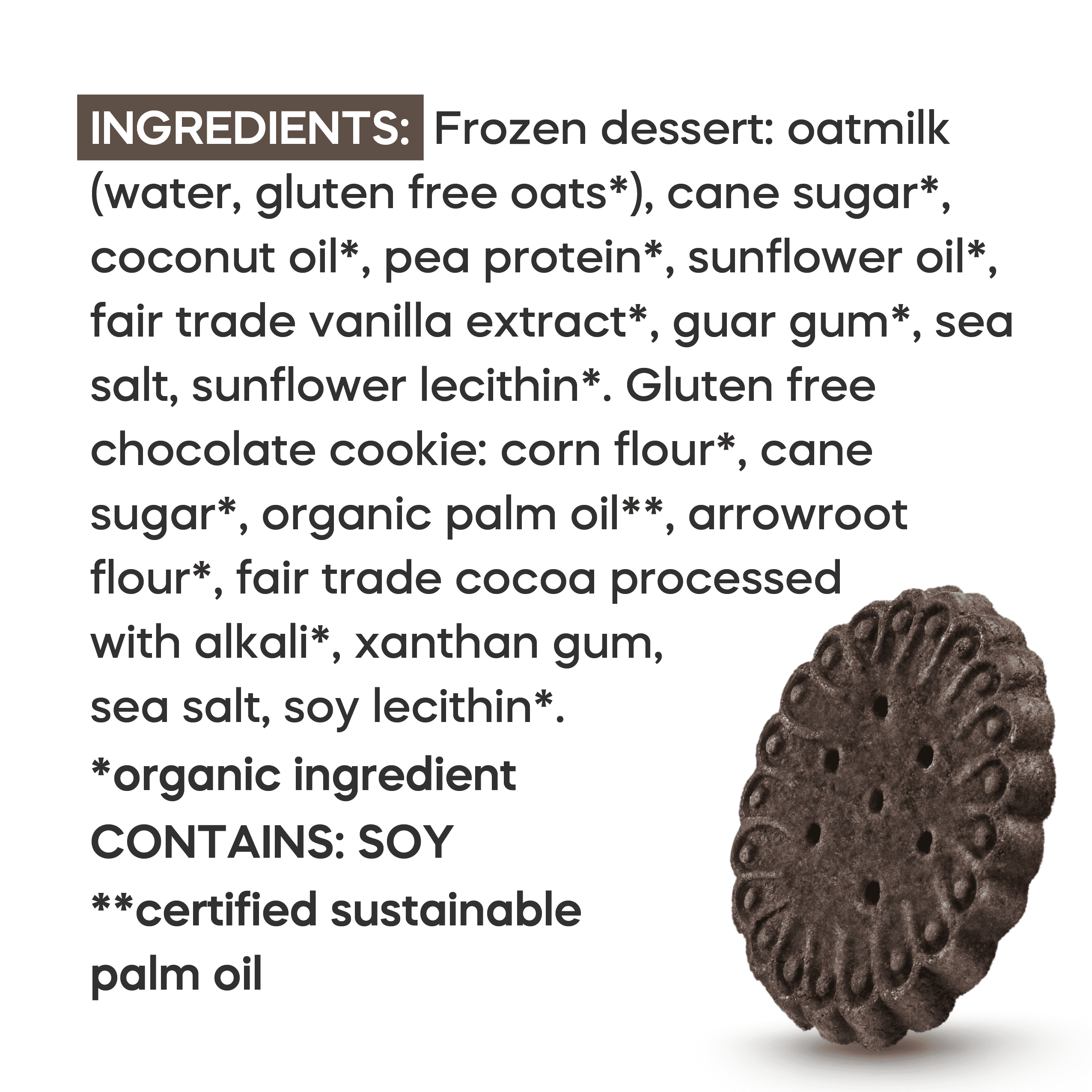 GoodPop Chocolate Vanilla Sandwiches Dairy-Free Oat Milk Frozen Dessert, 4 CT