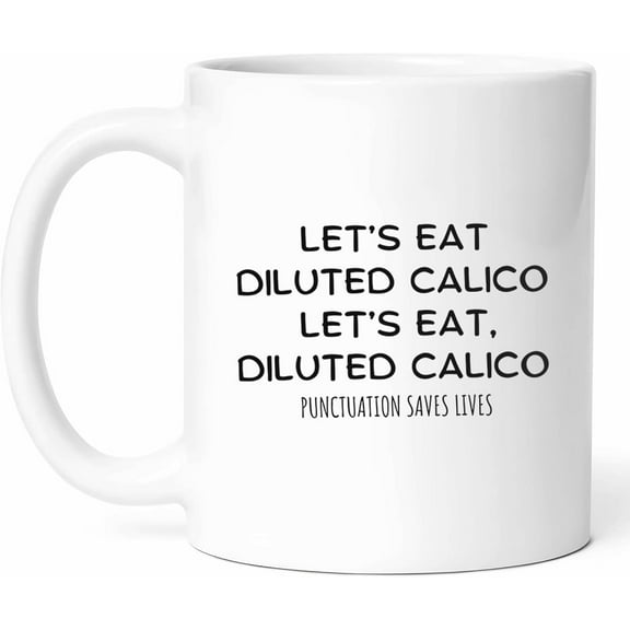 Diluted Calico Mug - Colorful Coffee Cup - Funny Gift For Cat Lovers - Cat Owner Novelty Drinkware - Feline Lover Tea Mugs - Pet Owner Hot And Cold Drink Cups - Cat Lover Gift - 11 oz Ceramic Mug For