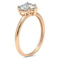 thumbnail image 2 of 2 ct Heart Cut Moissanite Solitaire 18K Rose Gold Womens Engagement Ring, 2 of 5