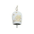 thumbnail image 1 of White & Gold Metal Embossed Cow Bell Ornament - Set of 4, 1 of 4