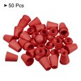 thumbnail image 3 of Unique Bargains Bell End Stopper, Cord Rope Lock for Drawstring Bag, Red 50 Pack, 3 of 5