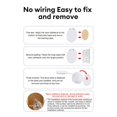 thumbnail image 4 of Wireless Picture Light Battery Operated 1200mAH Rechargeable Painting Light PIR Infrared Motion Stepless Dimming Art Display Light White-3-color, 4 of 5