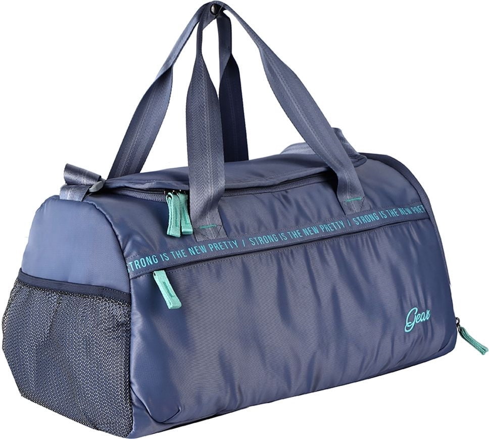 Gear Polyester 20 L Shine On Duffle Water Resistant Travel Duffle/Gym Duffel Bag With Shoe Pocket for Men/Women - Blue