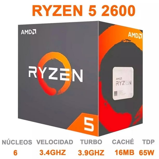 Procesador AMD Ryzen 2600 de Segunda Generación, GHz hasta