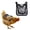B, variant on Hen Saddle, Chicken Saddles for Hens, Chicken Apron Back Protector for Hens with Adjustable Strap, Washable Poultry Jacket, Chicken Hen Mating Saddle, Chicken Coop Accessories (Black)