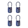 thumbnail image 1 of Candado para equipaje Master Lock aprobado por la TSA, azul, paquete de 4 unidades 4688BLUEC4, 1 of 3