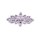 thumbnail image 1 of Faship Pasador de pelo floral con cristales de estrás, color violeta claro y morado, 1 of 5