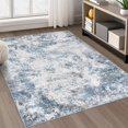 thumbnail image 4 of Living Room Area Rugs - x Abstract Large Soft Indoor Washable Rug Neutral Modern Low Pile Carpet for Bedroom Dining Room Farmhouse Home Office -, 4 of 9