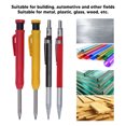 thumbnail image 3 of Mechanical Carpenter Pencil Set with 40 Refills and Mental Marking Scribe Tools Simple Operation Deep Hole Woodworking Pencil Kit for Carpenter Marking, 3 of 9