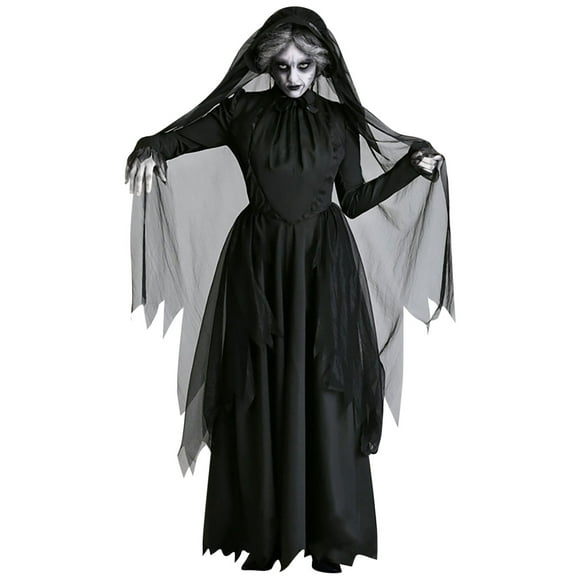 zanvin Halloween Tops Dress Women Costumes Night Wandering Female Ghost Witch Nightclub Dress Suit