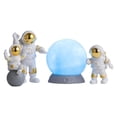 thumbnail image 1 of GROWTH TANK 4 Pièces Mignon Astronaute Statue PVC Cheminée Figurine Or Bleu, 1 of 9