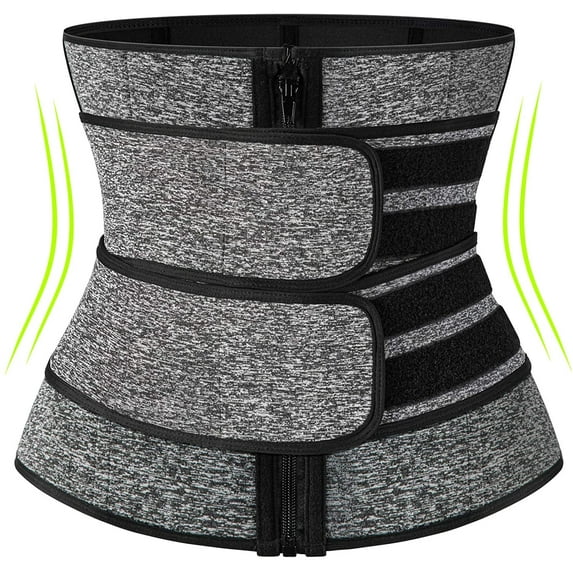 COMFREE Neoprene Sauna Waist Trainer Corset Sweat Belt for Women Men Weight Loss Body Shaper Compression Trimmer Workout Fitness Fat Burn Back Support