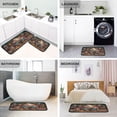 thumbnail image 4 of 2-Piece Kitchen Rugs Set Non-Slip Mats Carpet Floor for Kitchen, Bathroom (19.7"x27.6" & 19.7"x47.2") Santa Eating Cookies, 4 of 7