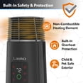 thumbnail image 4 of Lasko 24" 1500W Full Circle Warmth Oscillating Ceramic Space Heater, Black, CT24362, 4 of 14
