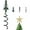 Green, variant on Christmas Tree Topper Holder - Twist On Universal Stabilizer with Adjustable Attachments. Secure Lock for Treetop Ornaments, Fits Most Basic Tree Types & Topper (Green)