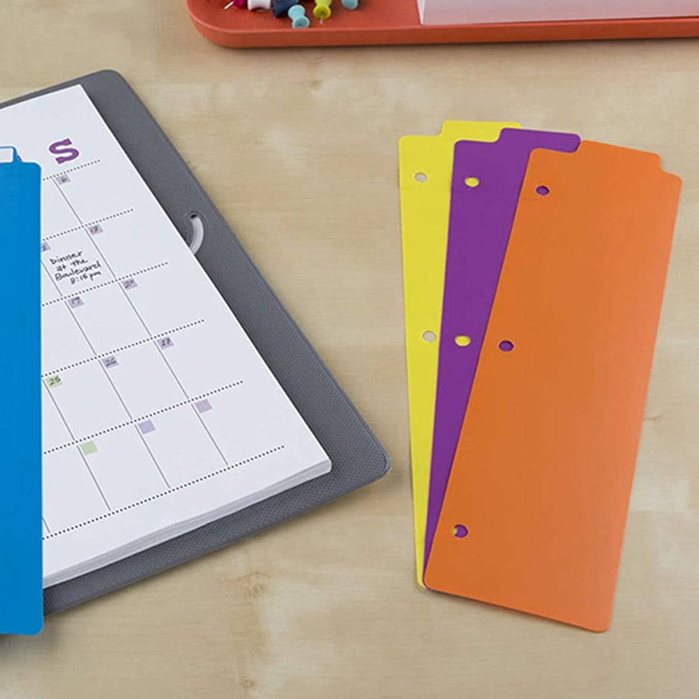 Raindrops 45-Piece Repositionable Plastic Binder Bookmarks and Dividers with Tabs for 3- Binders, Planners, Notebooks, and Documents