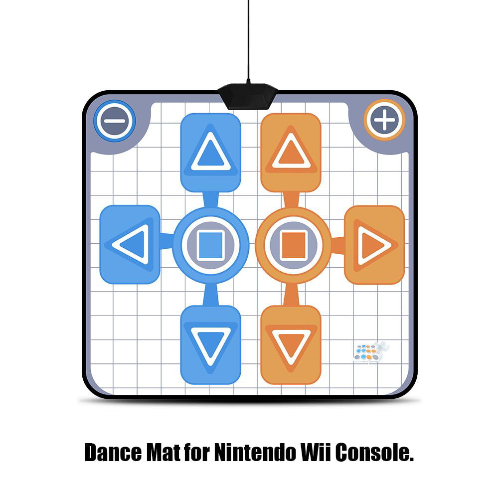 Toevlucht Per Avondeten Tebru Double Person Non-slip Dance Dancing Pad Mat for Nintendo Wii Console  Game - Walmart.com