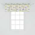 thumbnail image 2 of Ambesonne Floral Window Valance, Chamomiles and Bluebells, 54" X 18", Pale Purple Multicolor, 2 of 3