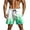 Mint Green, variant on Men's Swim Trunks Lightweight Casual 3D Flame Pattern Printed Drawstring Elastic Waist Beach Board Shorts Quick Dry Summer Bathing Suit Blue XL