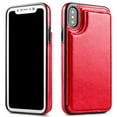 thumbnail image 5 of TekDeals Leather Flip Wallet Card Holder Case Cover For Apple iPhone 13 12 11 Pro, Pro Max, XS Max, XS, XR, X, 8, 7, 6, 6 Plus, 6S, 6S Plus, Red, 5 of 5