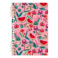 thumbnail image 7 of FORMRS 1-Subject Spiral Notebook 8" x 5" College Ruled 60 Refillable Sheet A5 Hard Cover, Pink Tropical Pattern, 7 of 7