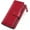 Red, variant on Women Leather Wallets RFID Blocking Clutch Card Holder Ladies Purse with Zipper Pocket