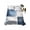 Multicolor, variant on Navy Blue Grey Ombre California King Size Flat Sheet, Wrinkleproof & Fadeproof Cooling Flat Bed Sheet Only, Modern Oil Painting Abstract Breathable Soft Bedding Top Sheets 108 x 98 Inches