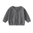 thumbnail image 5 of akafmk Cardigan Sweater for Girls Soft Cotton Cardigans V Neck Button Down Casual Knit Outerwear Versatile Fall Clothes, Size 3-4 Years, 5 of 8