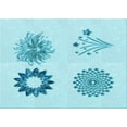 thumbnail image 1 of Ahgly Company Indoor Rectangle Patterned Electric Blue Area Rugs, 6' x 9', 1 of 6