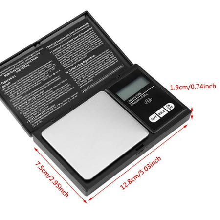 Digital Weight Pocket Gram Scale 100g/0.01g High Precision Kitchen Nutrition Jewelry Scale Multifuction Tare
