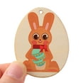 thumbnail image 4 of Kokovifyves Easter Decoration Clearance Wooden Easter Diy Wooden Blocks with Twines Rope 10 Small Pendants In A Pack, 4 of 8