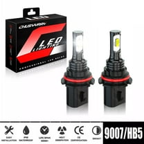 9007 LED Headlight High Low Beam Bulbs 6000K White 2Pcs for Chrysler Cirrus 1995-2000