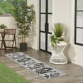 thumbnail image 4 of Nourison Aloha 2' x 6' Black White Outdoor Rug, 4 of 8