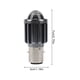 thumbnail image 4 of luz blanca de tres garras H4 (luz de cruce) + luz blanca (luz de carretera) 3570 LED faro de motocicleta pequeño cañón de acero foco de luz de carretera y de cruce de dos colores amarillo y blanco H6, 4 of 8