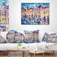 thumbnail image 4 of Designart City at Night with People - Cityscape Throw Pillow - 18x18, 4 of 5
