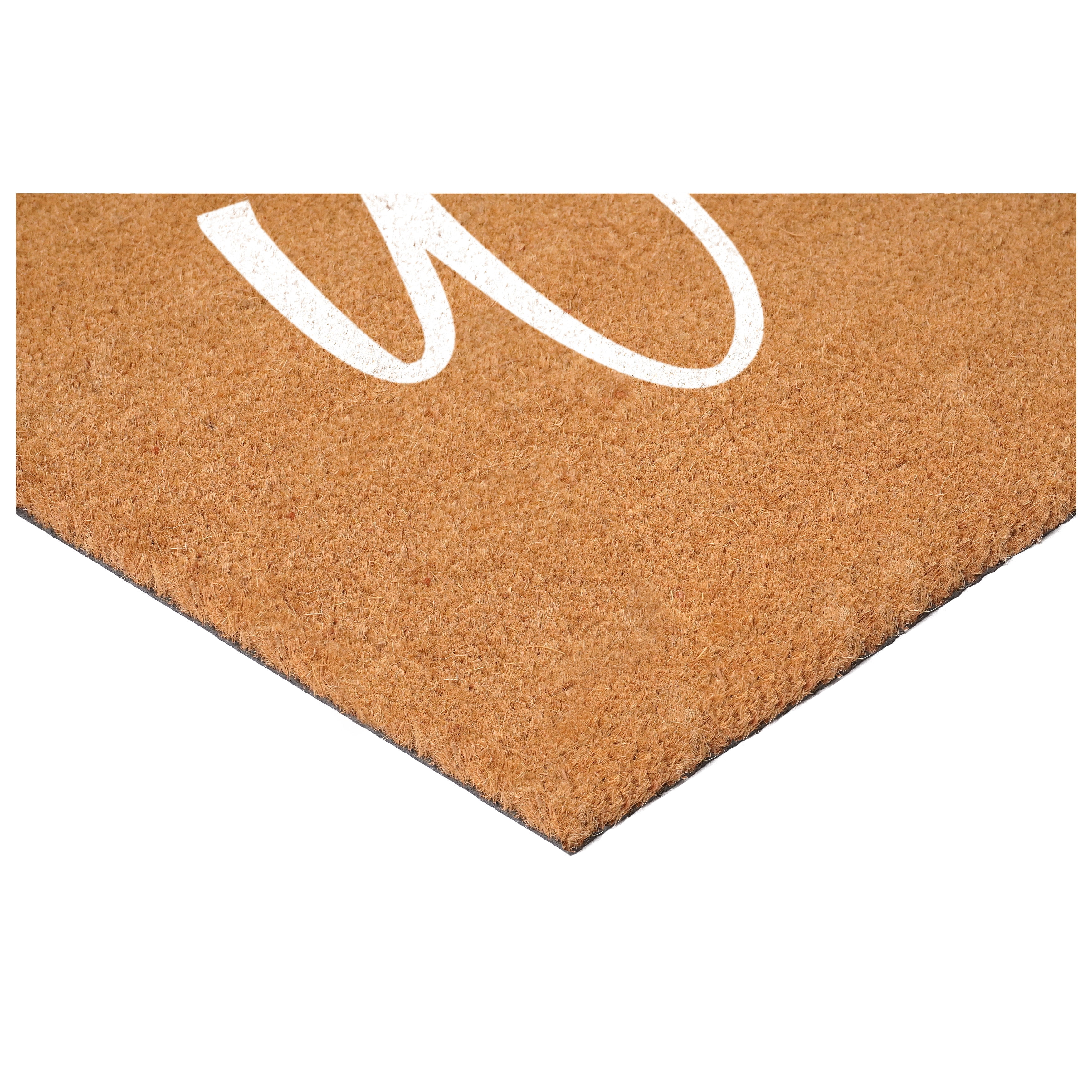 Calloway Mills 116241729 Cursive Welcome Doormat, 17" x 29", White