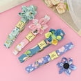 thumbnail image 3 of Dosaele Personalized Dog Collar with Floral Engraving - Adjustable Nylon Flower Buckle  Durable & Comfortable for Small  Medium & Large Dogs  Stylish Paw Print Design  Secure Fit  Dog Col, 3 of 7