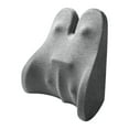 thumbnail image 1 of Cojín de asiento de espuma viscoelástica Sunnimix con correa antideslizante Gris claro, 1 of 8