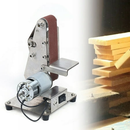 

CNCEST 895 Portable Metal Belt Sander Edges Sharpener Machine DIY Belt Grinder Polisher USA