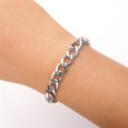 thumbnail image 5 of My Shape Fashion Cuban Chain Men Bracelet Stainless Steel 3/5/7/9mm Width Chain Bracelets Figaro Chain Boy Wrist Jewelry Couple, 5 of 5