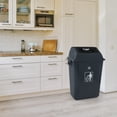 thumbnail image 4 of Sandmovie 18 Gallon Large Trash Can with Swing Lid, Outdoor Plastic Garbage Bins with Lids, 4 Packs, 4 of 8