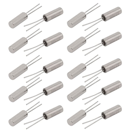 10-Pack 28.375MHz DT-38 Crystal Oscillator - 3mm X 8mm Cylinder, Through-Hole