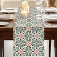 thumbnail image 3 of Table Runners 70 Inches Long Dress Scarves, Boho Flowers Farmhouse Coffee/Dining/Kitchen Table Decor, Holiday Table Runner, Farmhouse Abstract Geometric Patterned 13x70 Inch, 3 of 9