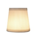thumbnail image 2 of Aspen Creative 32712-6 Small Hardback Empire Shape Chandelier Clip-On Lamp Shade Set (6 Pack), Transitional Design in Off White, 4" bottom width (3" x 4" x 4" ), 2 of 7