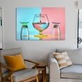 thumbnail image 6 of Three Glasses Canvas Art Poster And Wall Art Picture Print Modern Family Bedroom Decor Posters,Unframe-style,12x18inch(30x45cm), 6 of 8