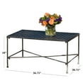 thumbnail image 3 of Kent Outdoor Black Iron Coffee Table, 3 of 5