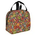 thumbnail image 2 of Easygdp Hippie Peace Love Bolsa Térmica Premium - Tela Oxford Impermeable, Gran Capacidad, Bolsillo Frontal, Unisex para Trabajo, Escuela, Actividades al Aire Libre y Picnics, 2 of 8