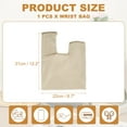 thumbnail image 2 of Bolso de Mano de Nudo de Terciopelo Uxcell, Bolsa de Muñeca de Nudo para Mujeres, Clutch de Bolsa de Muñeca, Pequeña Bolsa de Noche con Nudo, Blanca, 2 of 7