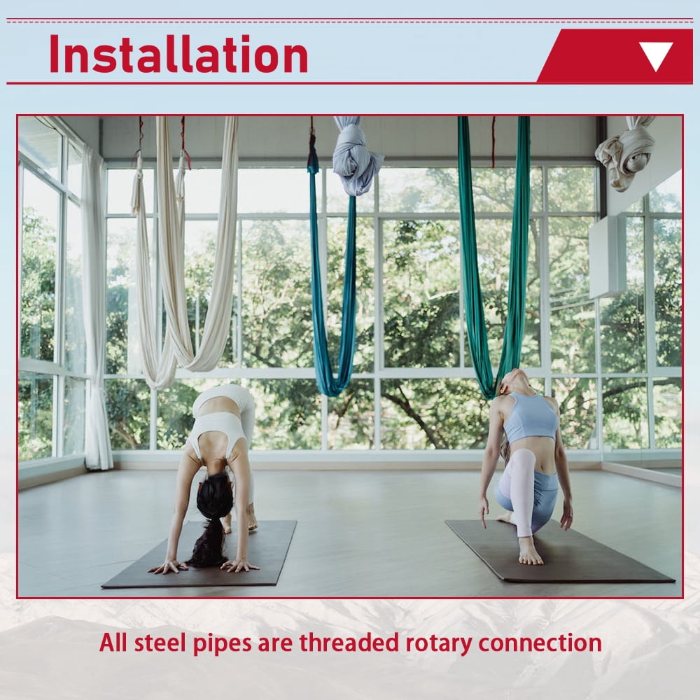 Aerial Yoga Frame & Yoga Hammock, 9.67 ft Height Professional Yoga Swing Stand Comes with