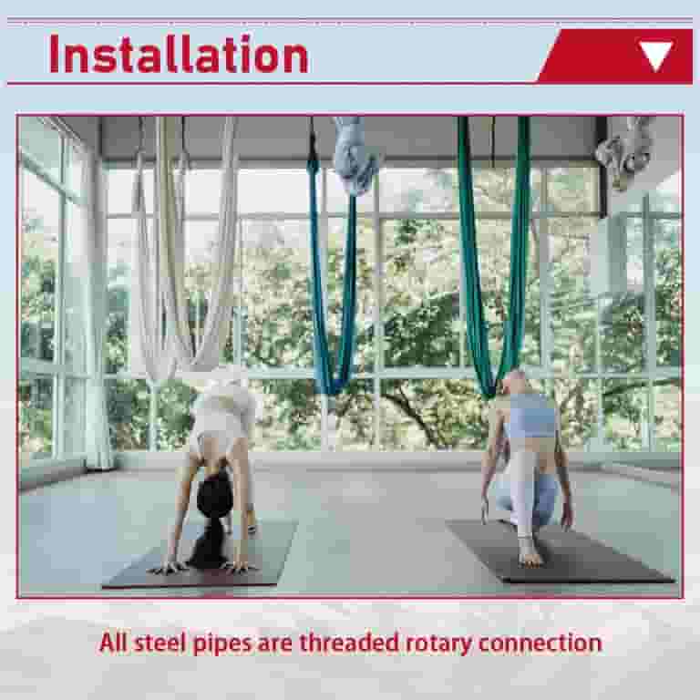 Aerial Yoga Frame & Yoga Hammock, 9.67 ft Height Professional Yoga Swing Stand Comes with Aerial Yoga Frame & Yoga Hammock, 9.67 ft Height Professional Yoga Swing Stand Comes with